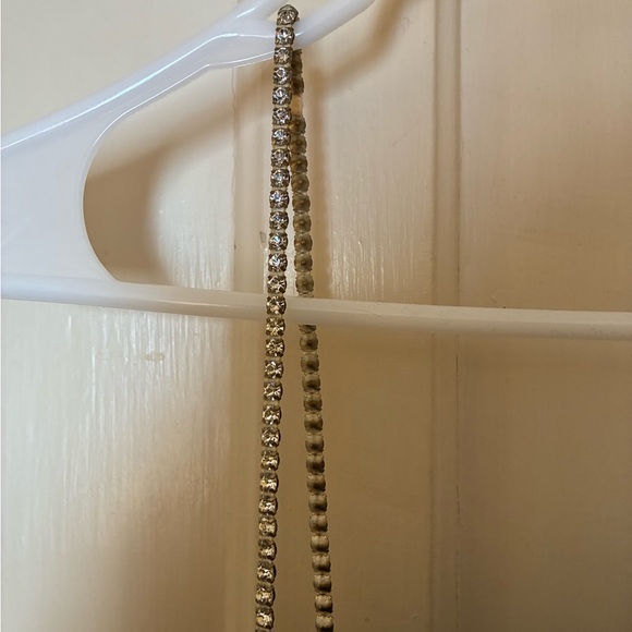 Dave & Johnny vintage 90s silver prom dress - Picture 5 of 16